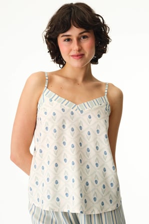 Renkli Serenity Floral Atlet Pijama Üstü