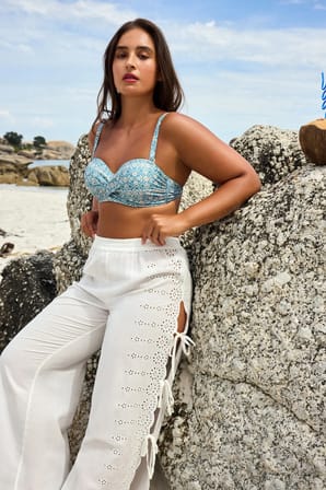 Beyaz Isaline Pantolon