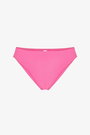 Parlak Pembe Nena Dokulu Orta Bel Bikini Altı
