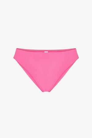 Parlak Pembe Nena Dokulu Orta Bel Bikini Altı