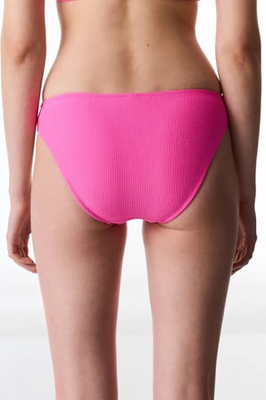 Parlak Pembe Nena Dokulu Orta Bel Bikini Altı
