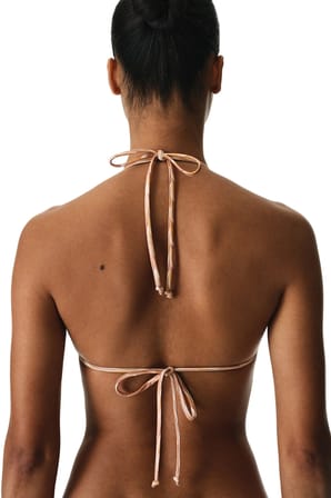 Kacie Üçgen Zigzag Desenli Bikini Üstü