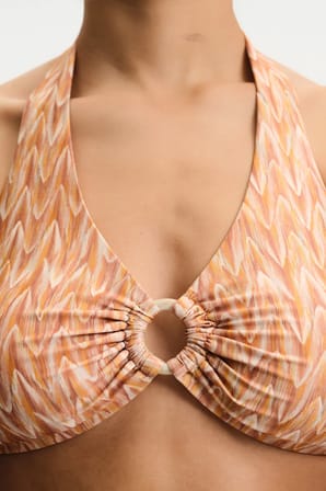 Kacie Hot Zigzag Desenli Bikini Üstü