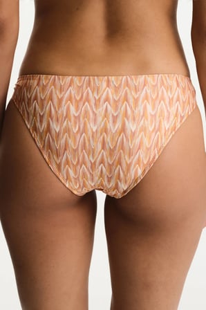 Kacie Side Zigzag Desenli Orta Bel Bikini Altı