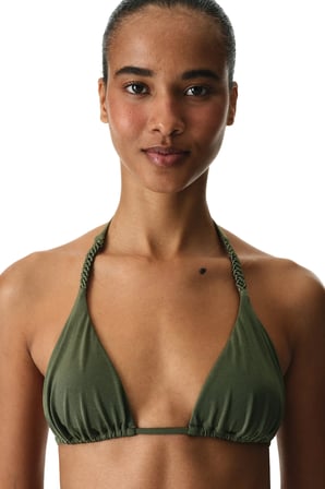 Zeytin Yeşili Marcelina Üçgen Bikini Üstü