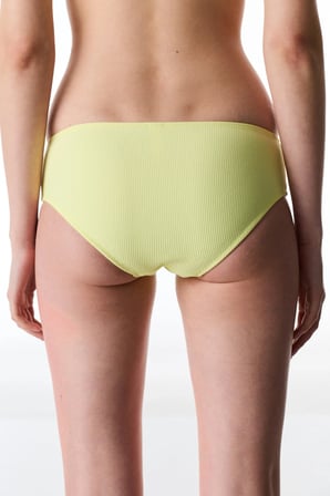 Sarı Arya Dokulu Orta Bel Bikini Altı