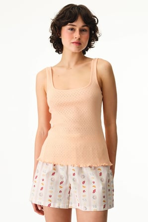 Somon Morning Time Pamuklu Şortlu Pijama Takımı