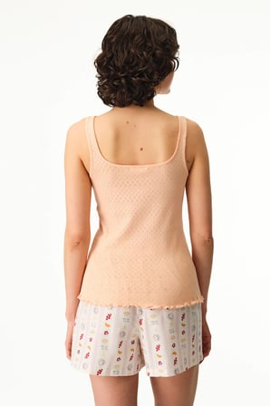 Somon Morning Time Pamuklu Şortlu Pijama Takımı