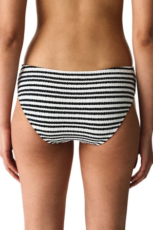 Ringel Çizgili Dokulu Orta Bel Bikini Altı