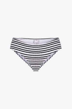 Ringel Çizgili Dokulu Orta Bel Bikini Altı