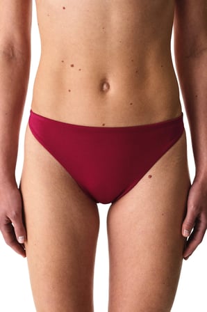 Bordo Evelyn Minimal Slip  Bikini Altı