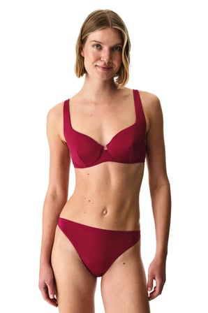 Bordo Evelyn Minimal Slip  Bikini Altı