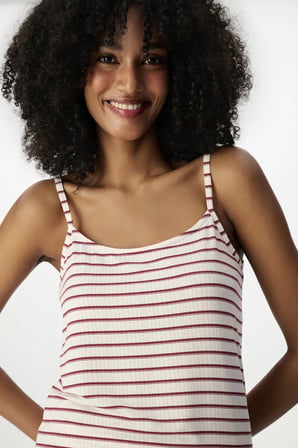 Bej Sisterhood Çizgili Şort Pijama Takımı