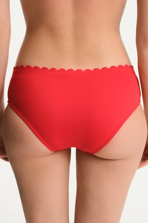 Kırmızı Peyton Orta Bel Bikini Altı