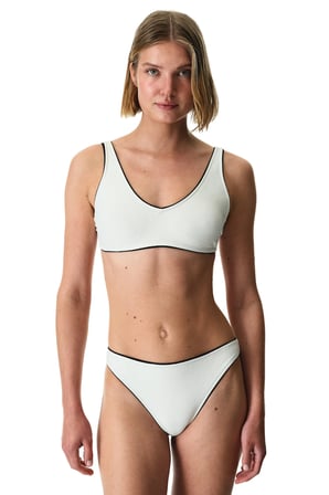 Ekru Nadia Dokulu Orta Bel Bikini Altı