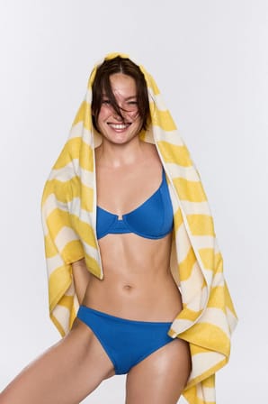 Mavi Gillian Balen Dokulu Bikini Üstü