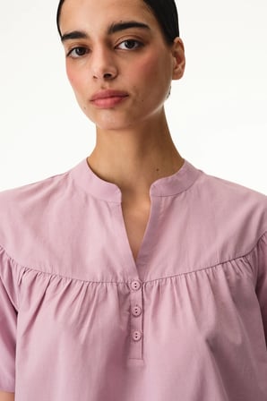 Pembe Petal Kısa Kollu Şort Pijama Takımı