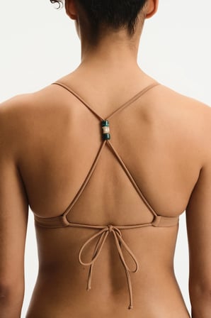 Kahverengi Karla Bikini Üstü