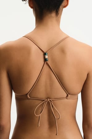 Kahverengi Karla Bikini Üstü