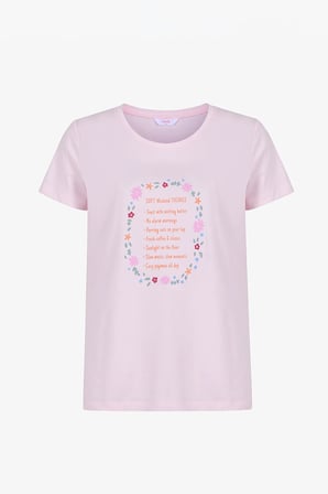 Pembe Weekends Pamuklu Pantolon Pijama Takımı