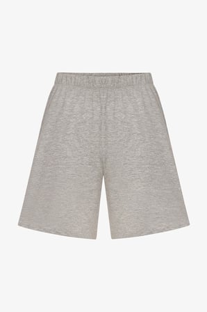 Erkek Calm Gri Kısa Kollu Şort Pijama Takımı