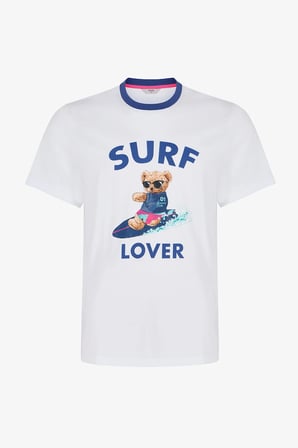 Erkek Renkli Surf Lover Şortlu Pijama Takımı