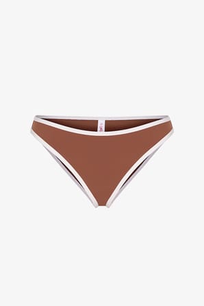 Kahverengi Quick Dry Fiona Orta Bel Bikini Altı
