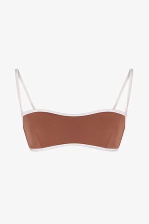 Açık Kahverengi Fiona Straplez Bikini Üstü