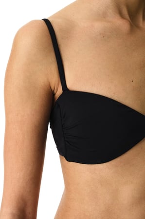 Si̇yah Mollie Bandeau Bikini Üstü
