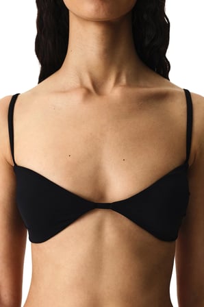 Si̇yah Mollie Bandeau Bikini Üstü
