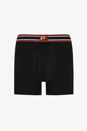Erkek Dark Shift Geometrik Desenli Yüksek Bel 3'lü Boxer