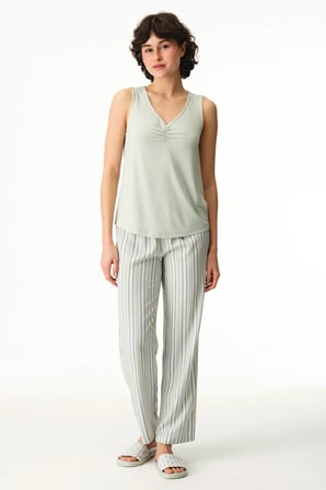 Açık Yeşil Serenity Atlet Pijama Üstü