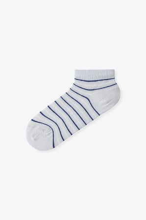 Renkli Erkek Çocuk Stripe Sky 4'lü Patik Çorap