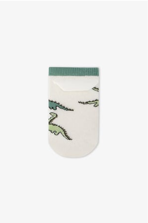 Erkek Çocuk Sleepasaurus Prens Desenli Pamuklu 3 Çift Patik Çorap