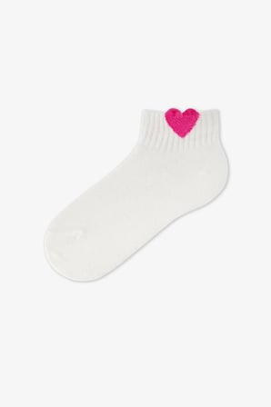 Pembe Kız Çocuk Pink Heart 4'lü Patik Çorap