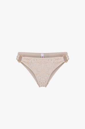 Ekru Rosaldi Crochetta Side Bikini Altı