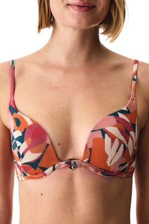 Brayana Yoğun Push Up Simli Bikini Üstü