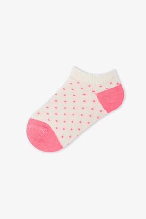 Kız Çocuk Marsmelov Neon Fun Geometrik Desenli 4 Çift Patik Çorap