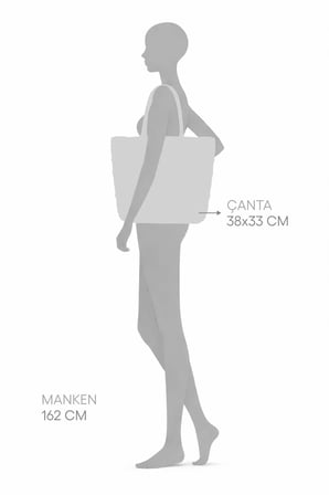 Siyah Amanda Çizgili Çanta