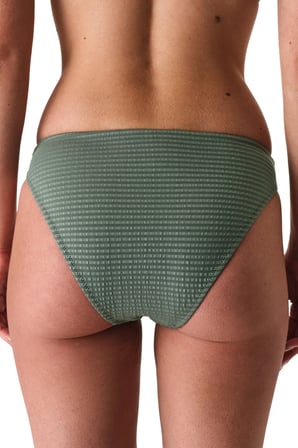 Yeşil Rana Dokulu Yüksek Bel Bikini Altı
