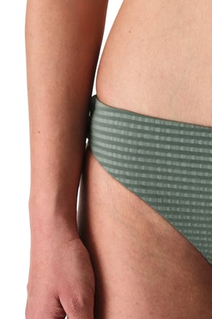 Yeşil Rana Dokulu Yüksek Bel Bikini Altı