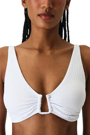 Beyaz Rana White Hot Dokulu Bikini Üstü