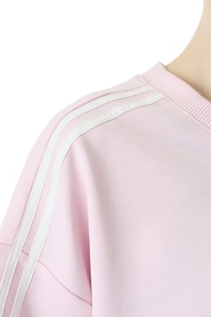 Açık Pembe Kurdele Detaylı V Yaka Oversize Üst