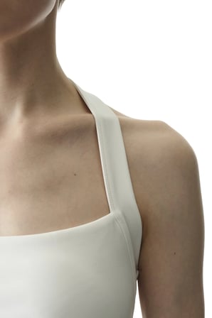 Beyaz Halter Yaka Üst