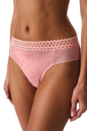 Pembe Cheeky Leopar Desenli Hipster Külot
