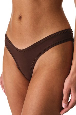 Kahverengi Micro Highleg Brazilian Külot