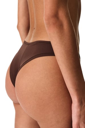 Kahverengi Micro Highleg Brazilian Külot