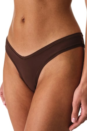 Kahverengi Micro Highleg Brazilian Külot