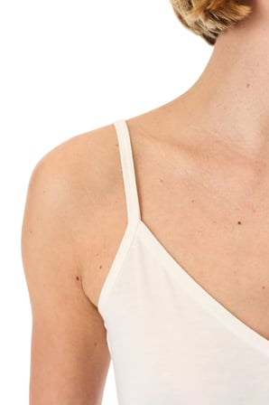 Ekru Collagen İnce Askılı Atlet