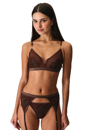 Brown Balenli Triagnle Sütyen